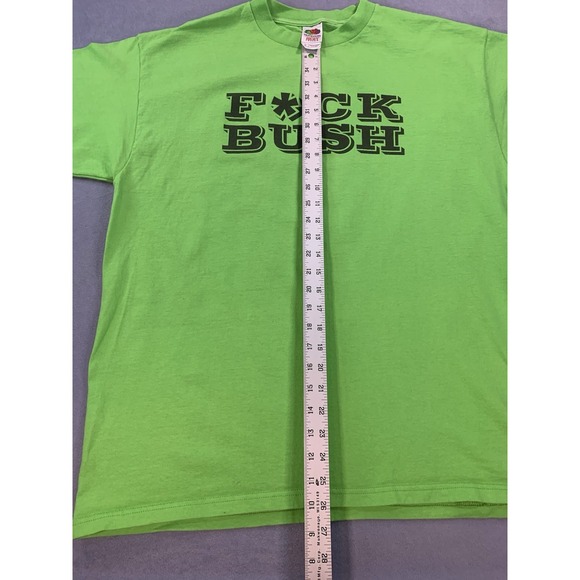 Vintage Y2K George W Bush F*CK Bush T Shirt XL Funny Political Protest Tee - Picture 4 of 5